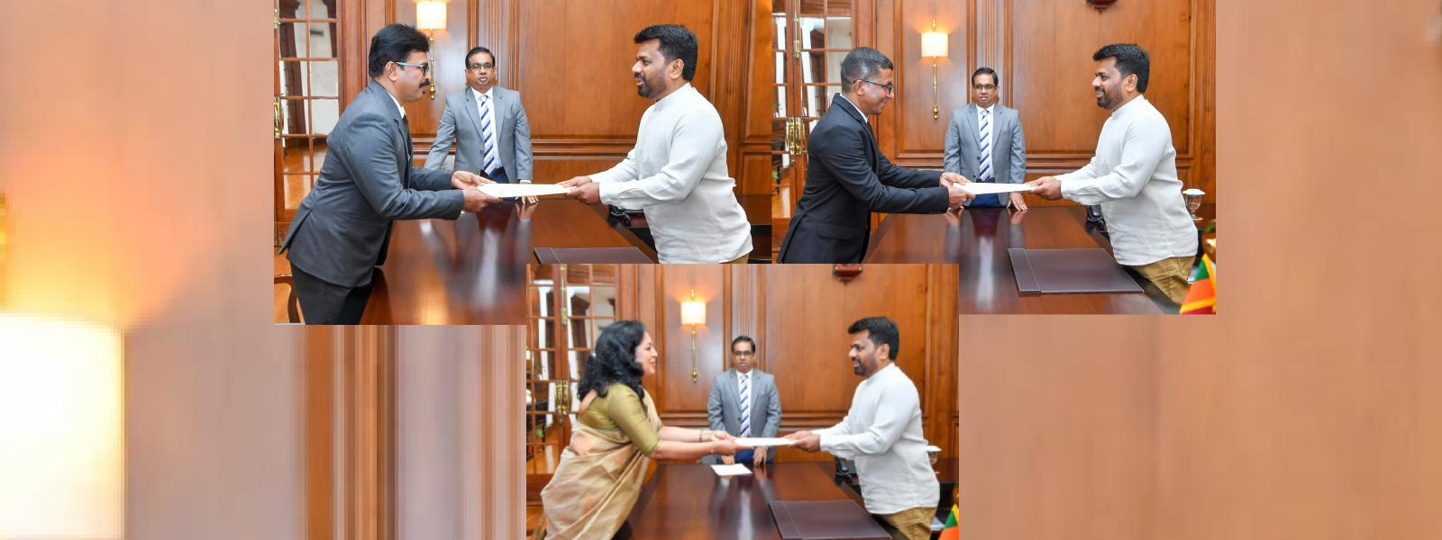 නව මහාධිකරණ විනිසුරුවරුන් තිදෙනෙකු පත් කෙරේ